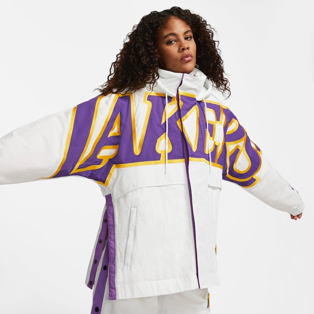 Nike x Ambush NBA Collection Lakers Jacket White Purple Gold Limited Edition